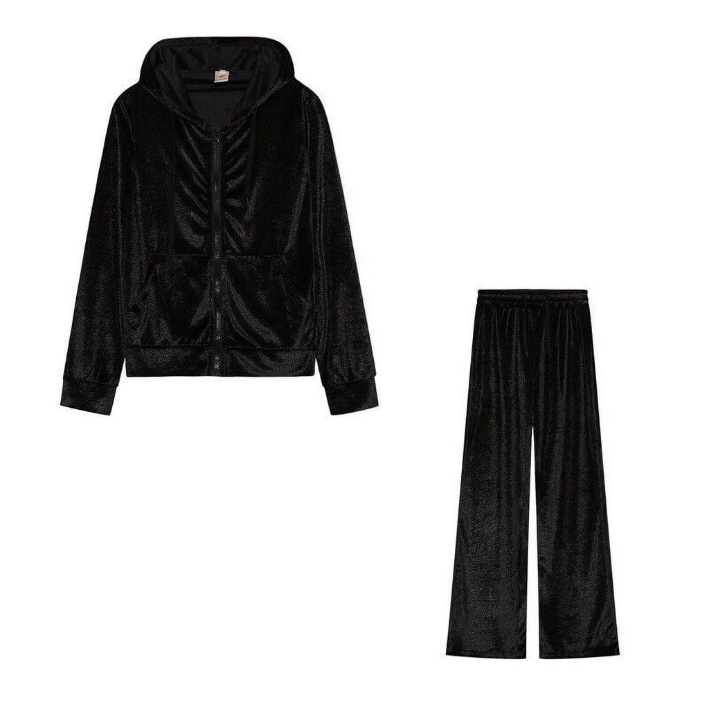 Women's Velour Tracksuit Jogging Set k7m