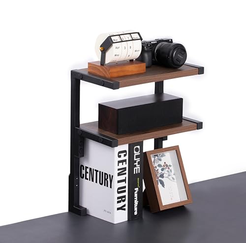 Clamp on Desk Shelf 2-Tier Organizer for Office Home a7k