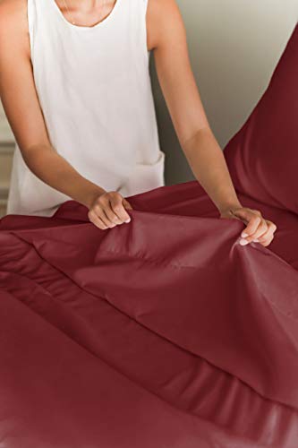 Queen Size 4 Piece Cotton Sheet Set Light Grey a7