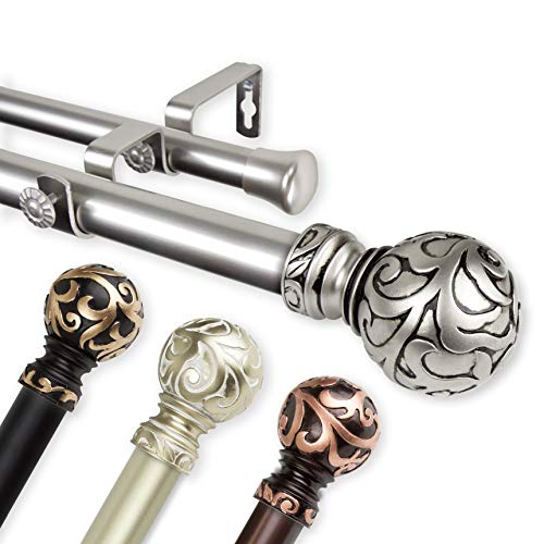 Curtain Rod 160-240 inch Gold k7p