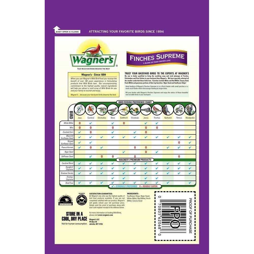 Finches Wild Bird Food 5 lb a7