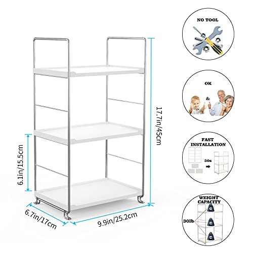 Bathroom Organizer Countertop 3-Tier Corner Shelf a7
