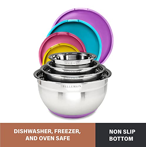 Stainless Steel Mixing Bowls with Lids 4-Piece Set k7