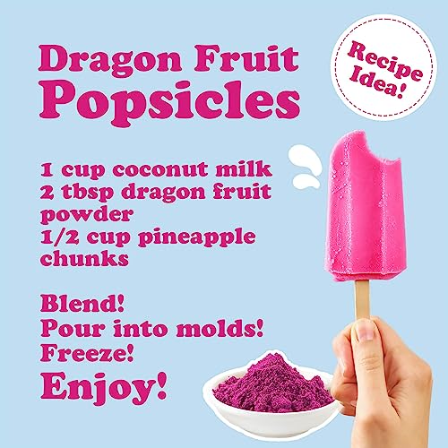 Freeze-Dried Dragon Fruit Powder, Vegan Superfood, 1 Pound k7m