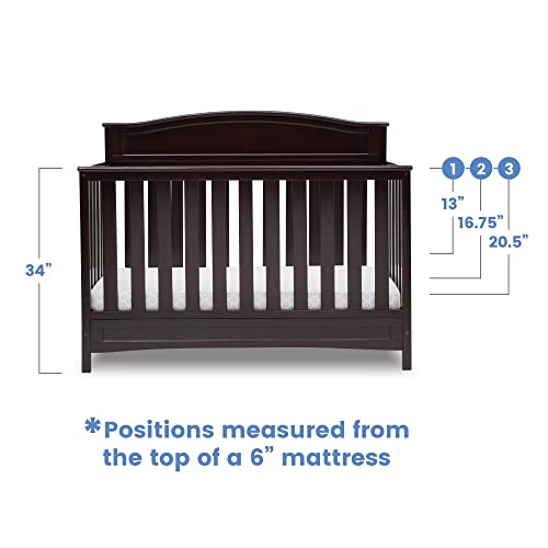 Baby Crib 4-in-1 Convertible White k7