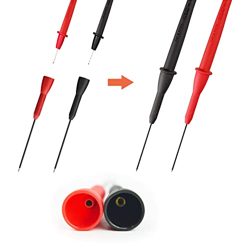 2 Pack 2mm Extended Needle Test Probes 600V 10A Multimeter Accessory k7m