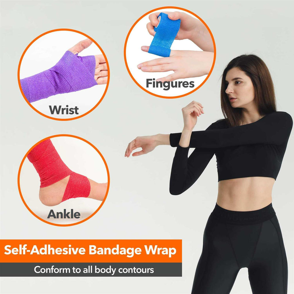 Self Adhesive Bandage Wrap 2 inch x 5 Yards Non-Woven k7