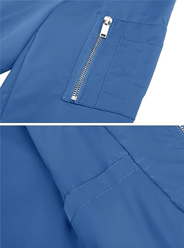 Men's Lightweight Bomber Windbreaker Zip Up Coats a7