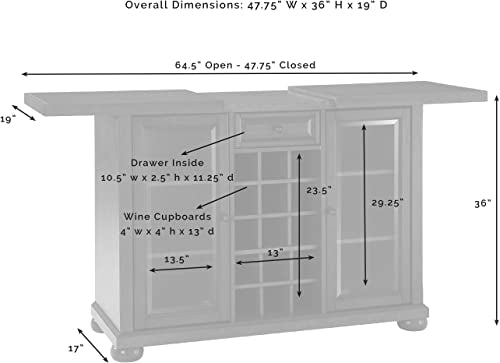 Bar Cabinet Black a7