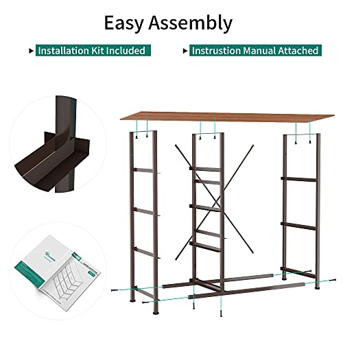 Dresser with 7 Drawers & Fabric Storage Tower for Bedroom, Hallway, Nursery k7