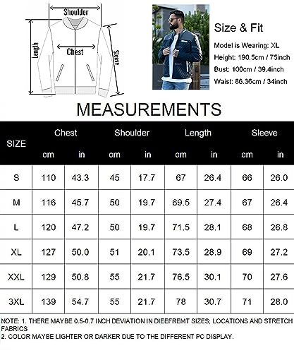 Men Diamond Quilted Puffer Jacket Lightweight Casual a7