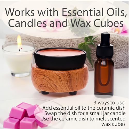White Farmhouse Wax Warmer Electric Plug In a7