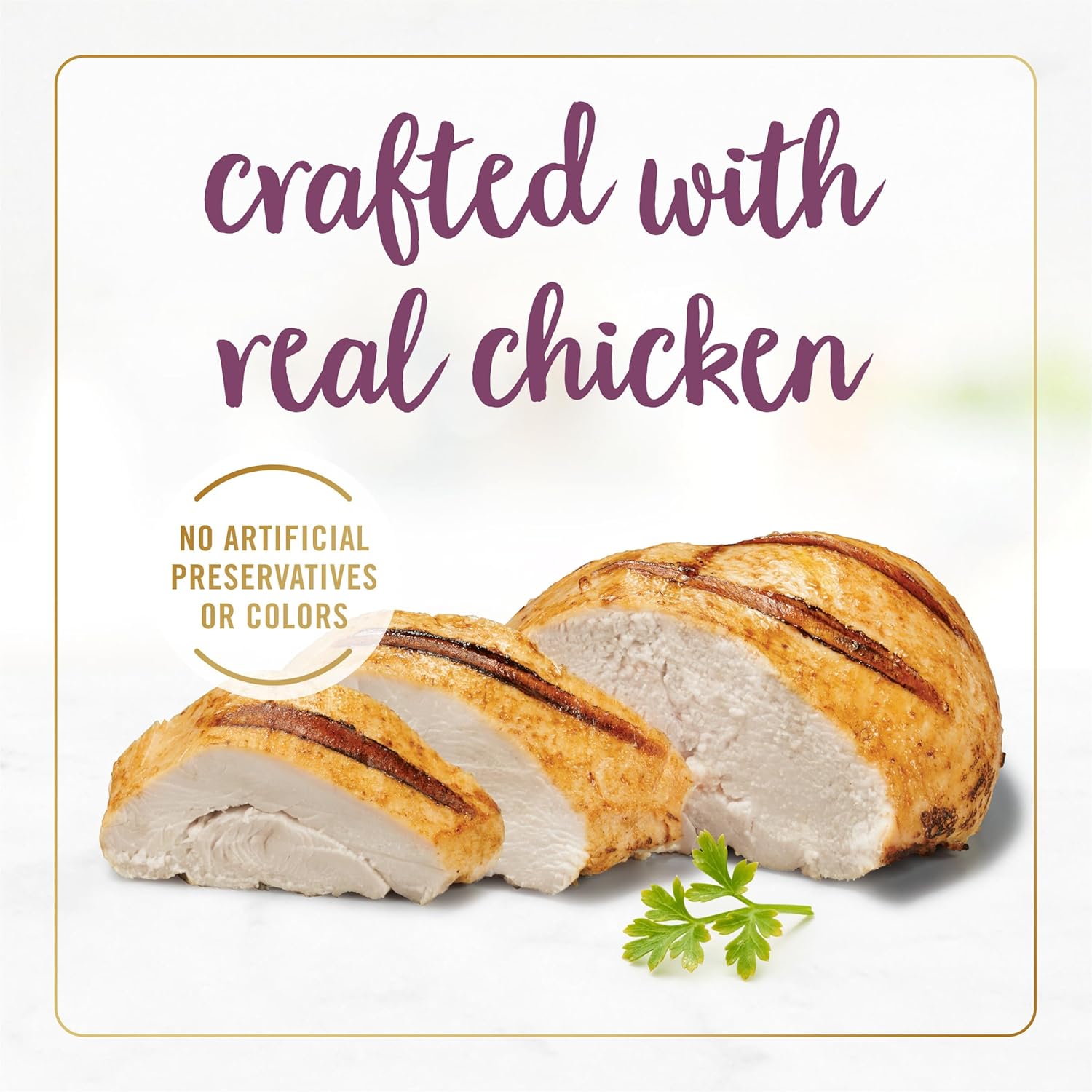 Chicken Feast in Gravy Wet Cat Food 24 Pack k7x