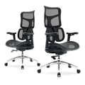 SIHOO Doro S300 Ergonomic Office Chair, Computer Chair, Gaming Chair with Dual Dynamic Lumbar Support, 6D Coordinated Armrests, Adjustable Rolling Chair (White Italian Velvet Mesh)