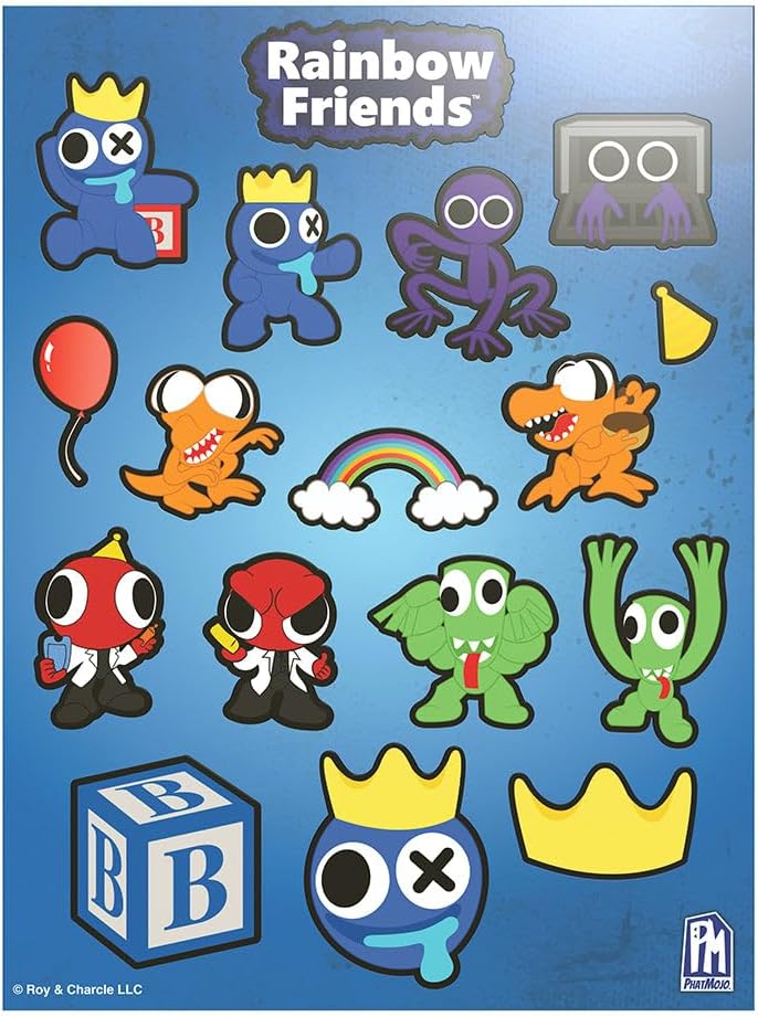 Rainbow Friends Blue Ultimate Head Bundle 8 Items Series1 a7