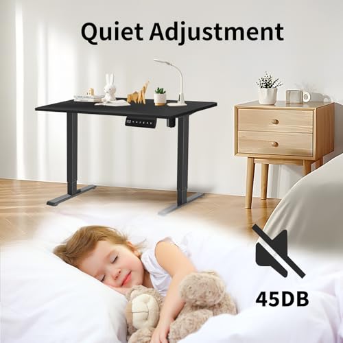 Electric Adjustable Standing Desk Frame Black 7k