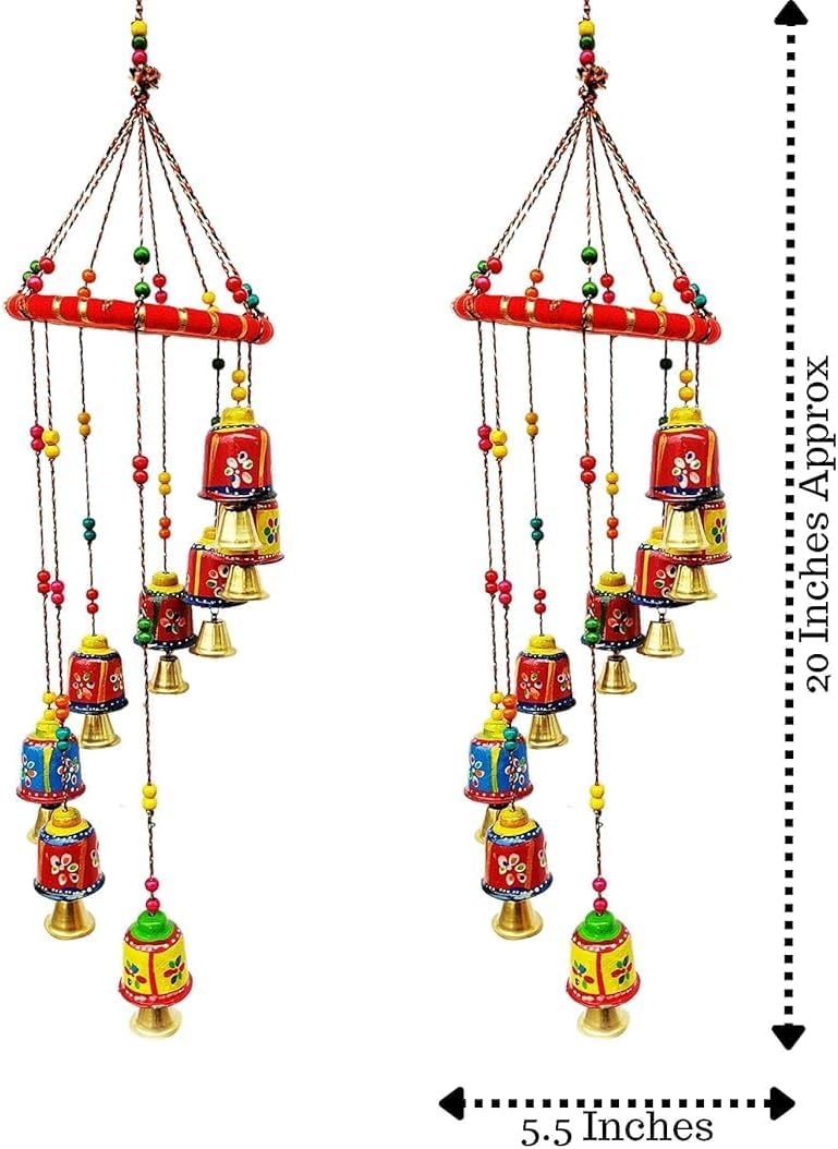Wall Hanging Home Decor Set of 2 Multi-Colour k7