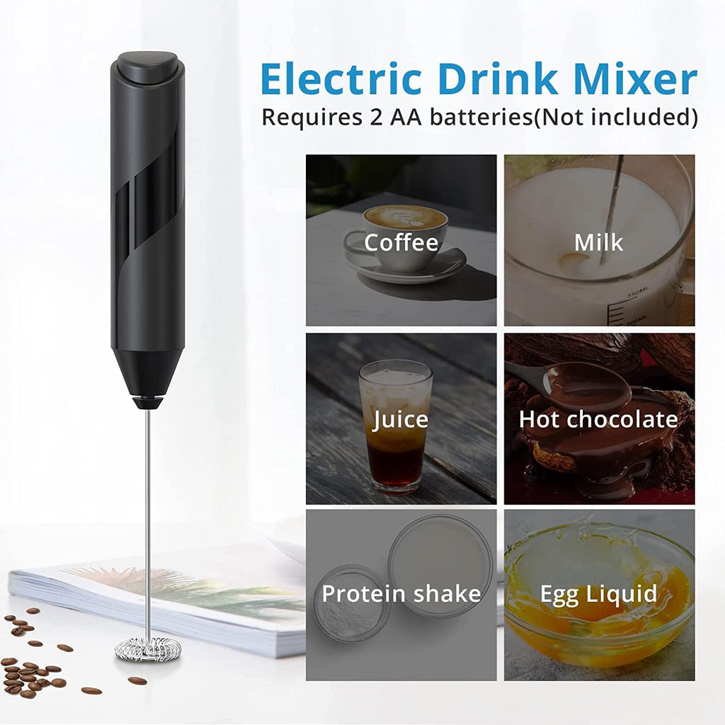Milk Frother Handheld Electric for Latte Coffee Hot Milk a7