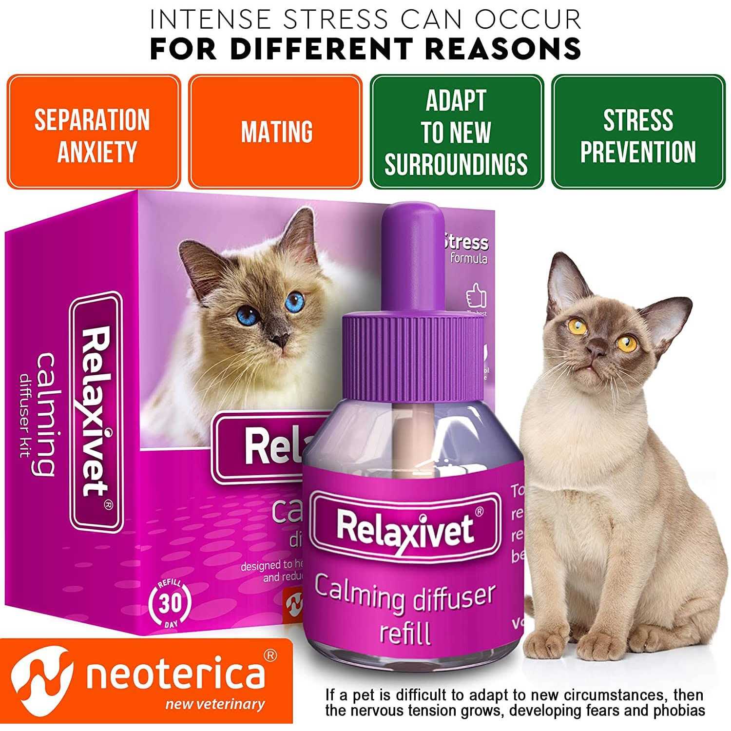 Cat Calming Diffuser Plug in Pheromone Stress Relief a7