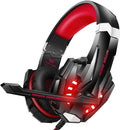 BENGOO G9000 Stereo Gaming Headset for PS4, PC, Xbox One Controller, Noise Cancelling Over Ear Headphones with Mic, LED Light, Bass Surround, Soft Memory Earmuffs