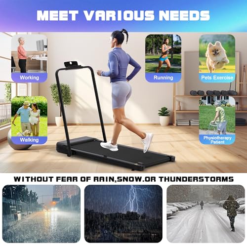 Walking Pad Treadmill Under Desk Portable 2.5HP with Remote Control k7