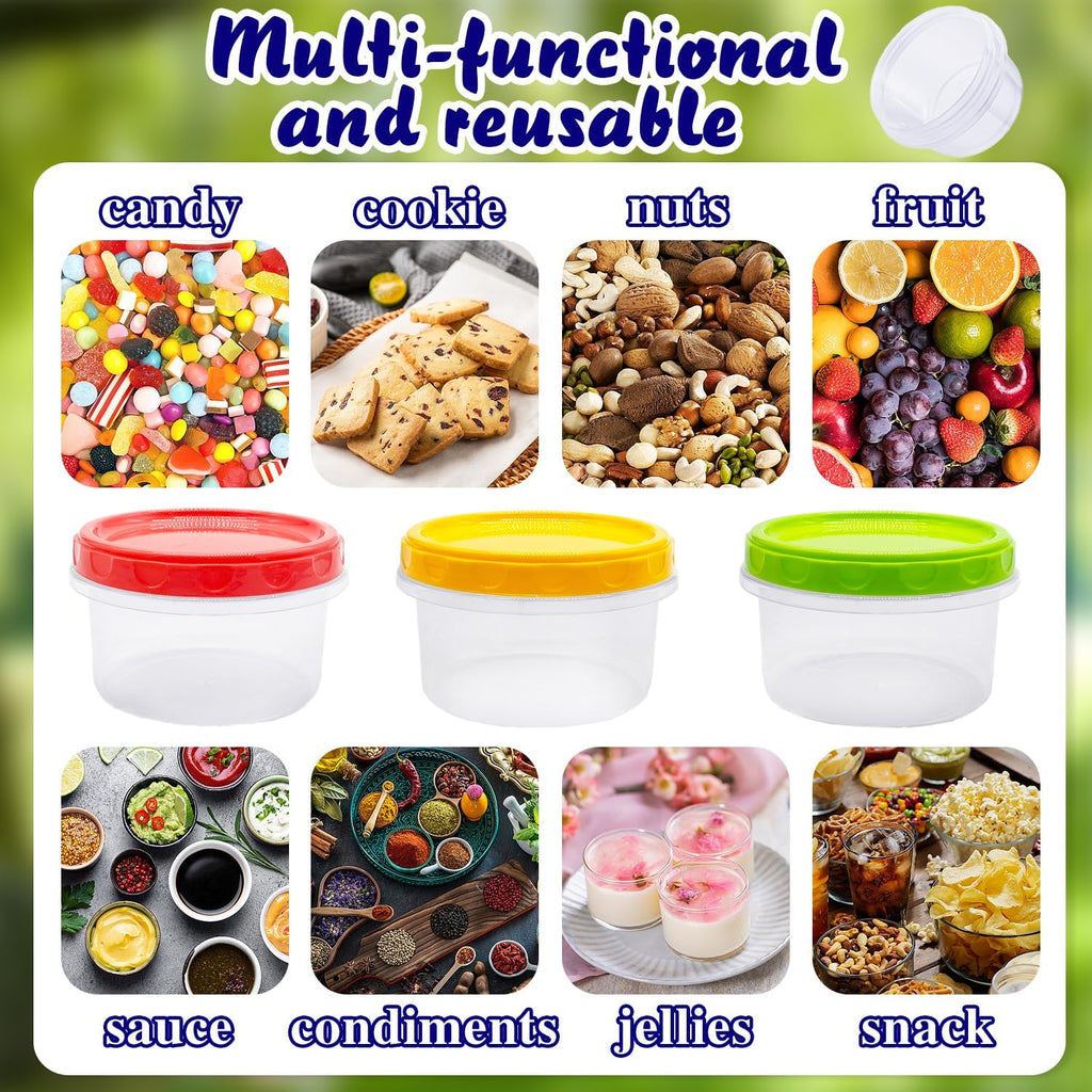 Reusable Small Plastic Containers with Screw Lids a7