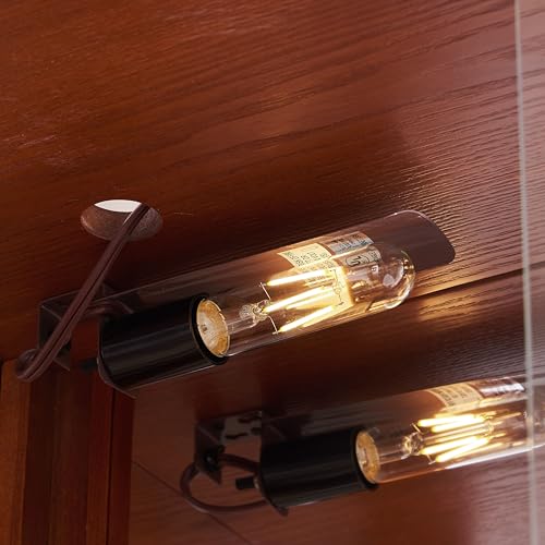 Corner Display Cabinet with Glass Doors and Lighted Shelves q7m