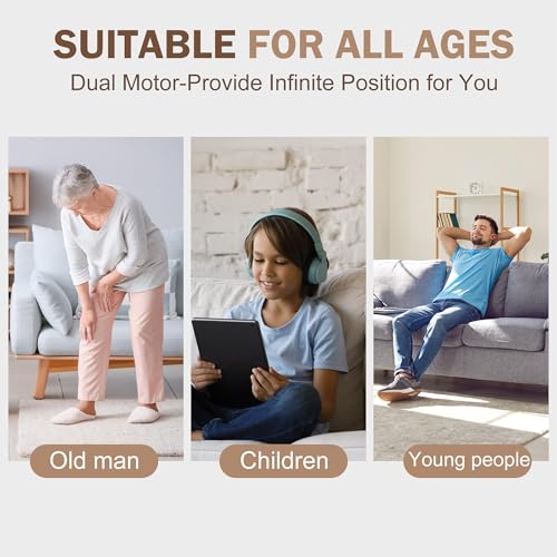 Large Dual Motor Power Lift Recliner Chair with Massage and Heat for Elderly, Adjustable Headrest, USB Ports k7