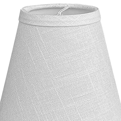 Mini Brown Barrel Lamp Shades Clip On Bulb Fabric Replacement 3x6x5 Inch Set of 2 k7