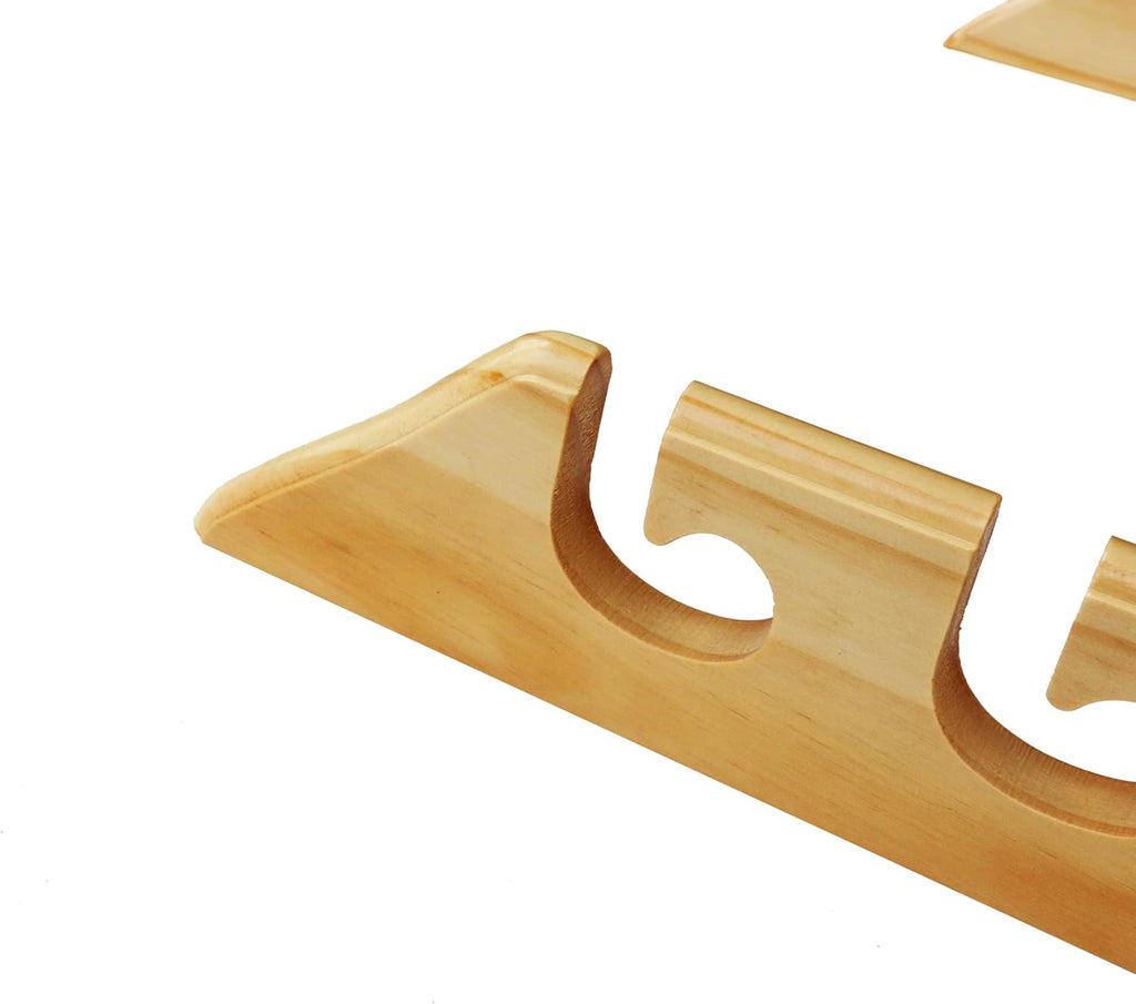Fishing Rod Wall Rack Pine Horizontal k7q