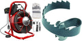VEVOR Drain Cleaner Machine 75Ft x 1/2Inch and RIDGID 63025 T-209 2" Spiral Cutter