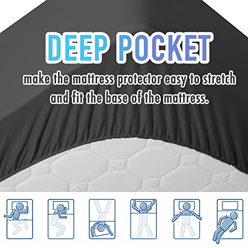 Twin XL Quilted Mattress Pad Cooling Breathable White a7