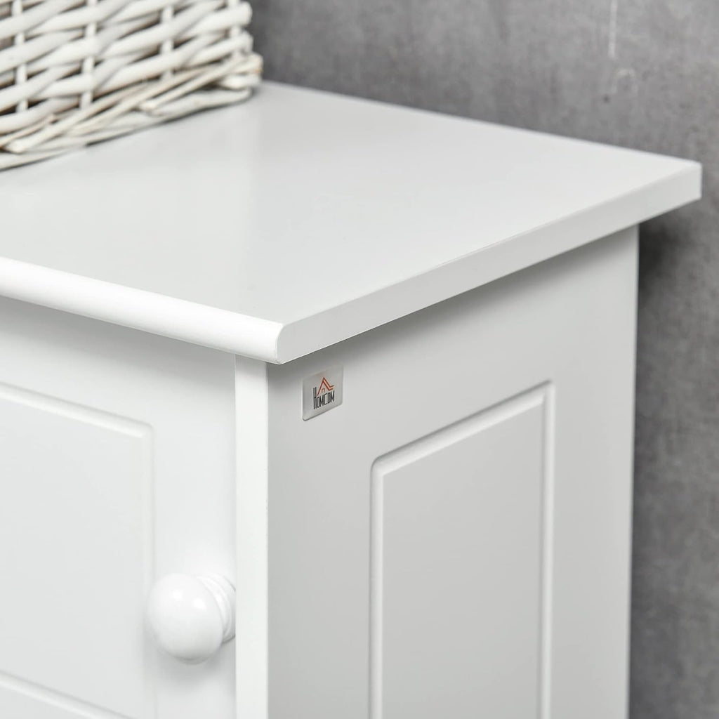 Bathroom Over Toilet Storage Cabinet with Adjustable Shelves White k7p