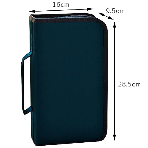 CD Case DVD Storage Holder Portable Binder Blue 128 Capacity k7