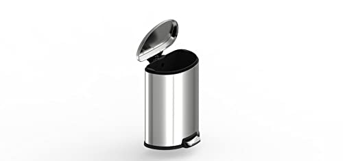 Stainless Steel Step-on Trashcan 13.2 Gal k7