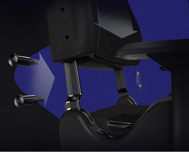 Gaming Chair Ergonomic Big Tall with Lumbar Support Black White k7