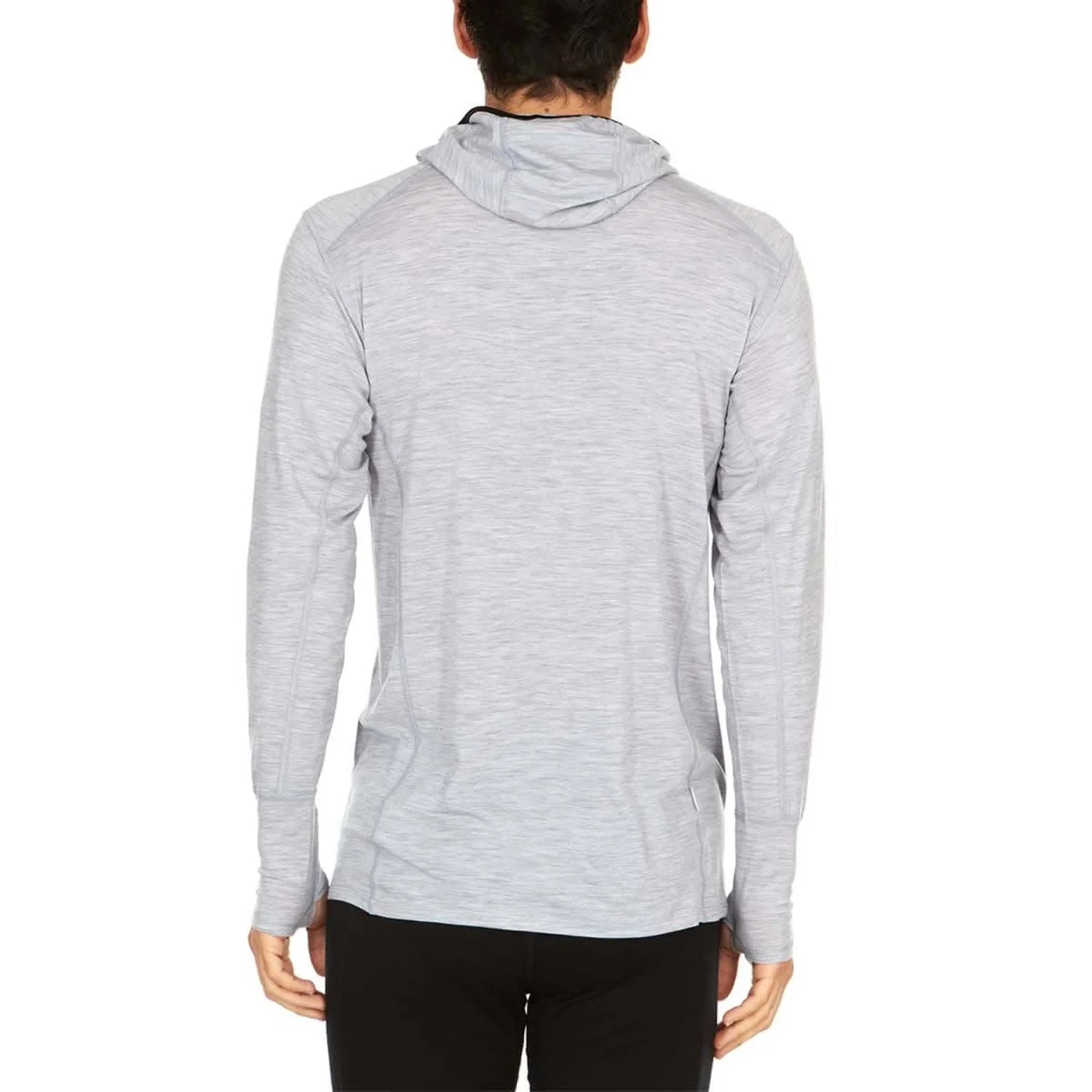 Men's Wool Quarter Zip Sun Hoodie Microweight k7