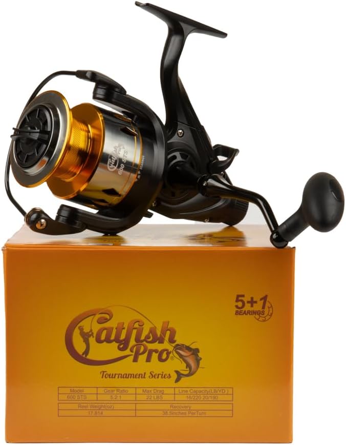 Spinning Reel 600 5.2:1 Gear 22lb Drag Aluminum Spool k7m
