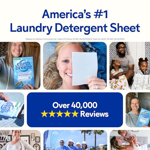 Laundry Detergent Sheets Fresh Scent 60 Loads Concentrated a7