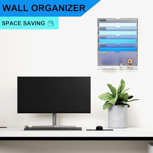 Hanging Wall File Organizer 10 Tier Black a7