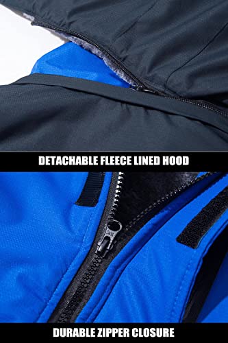 Men Winter Ski Snow Jacket Water Resistant Fleece Parka k7p