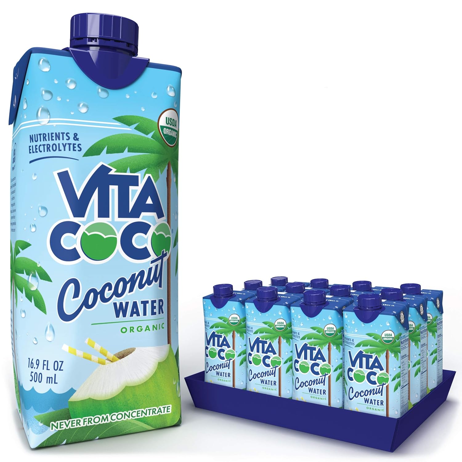 Coconut Water Pure Organic Natural Electrolytes 12 Pack A7