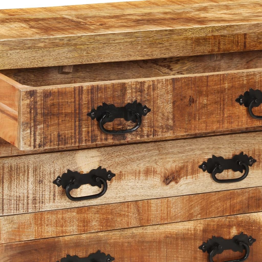 Sideboard with 3 Drawers Solid Mango Wood Brown k7