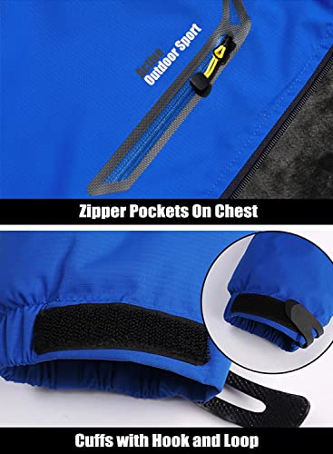 Men Winter Ski Snow Jacket Water Resistant Fleece Parka k7p