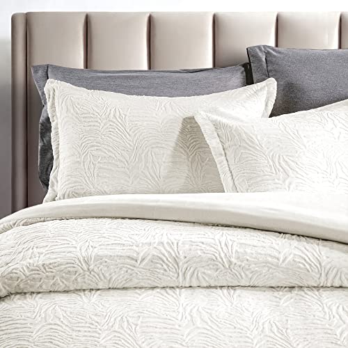 White Fluffy Duvet Cover Queen Set Ultra Soft Shaggy Comforter Bedding Faux Fur Plush 3 Pieces a7