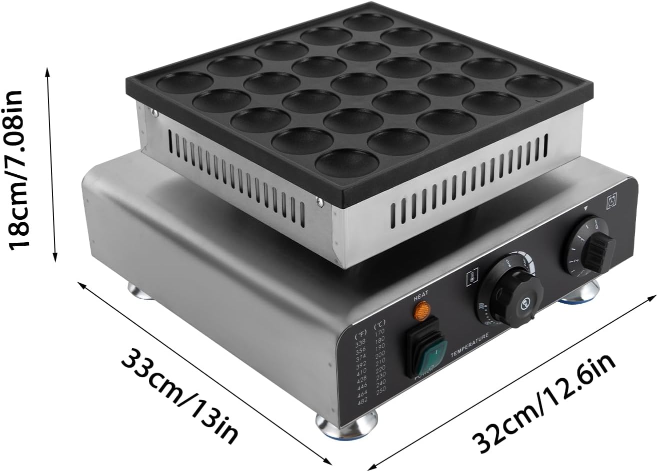 Mini Dutch Pancake Maker Non-stick Electric 110V k7