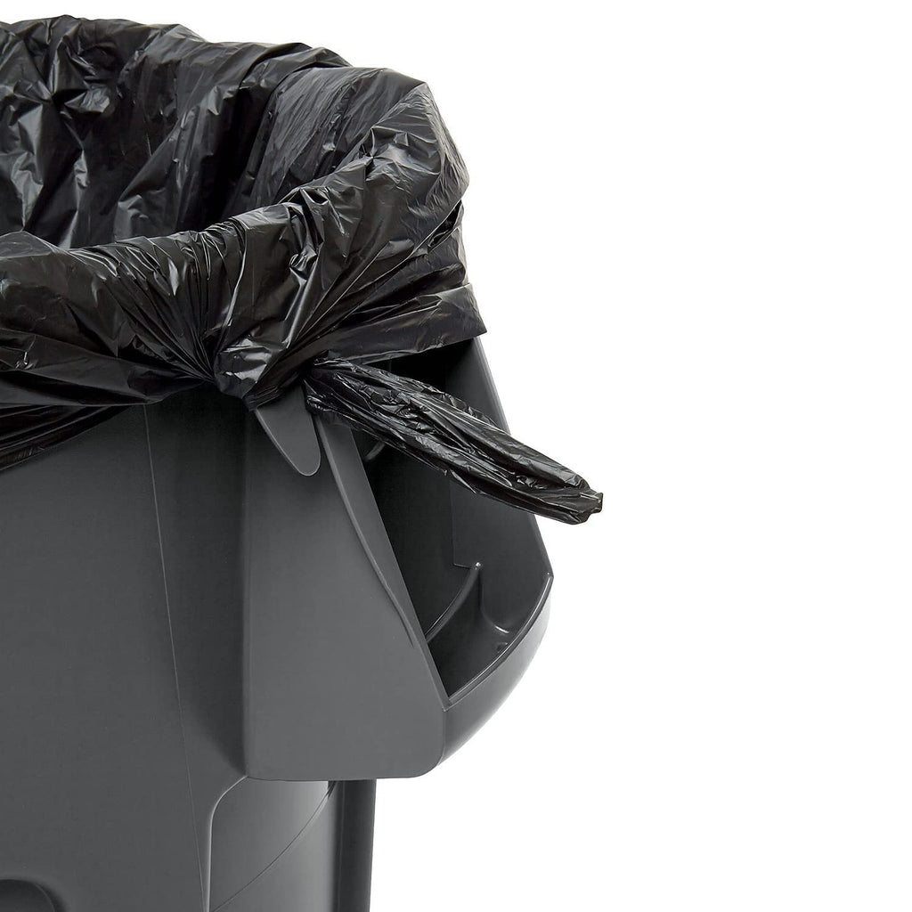 Plastic Round Container 32 gal Gray a7