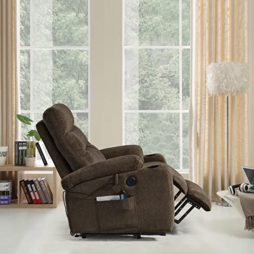 Power Recliner Chair with Heat and Massage for Elderly a7
