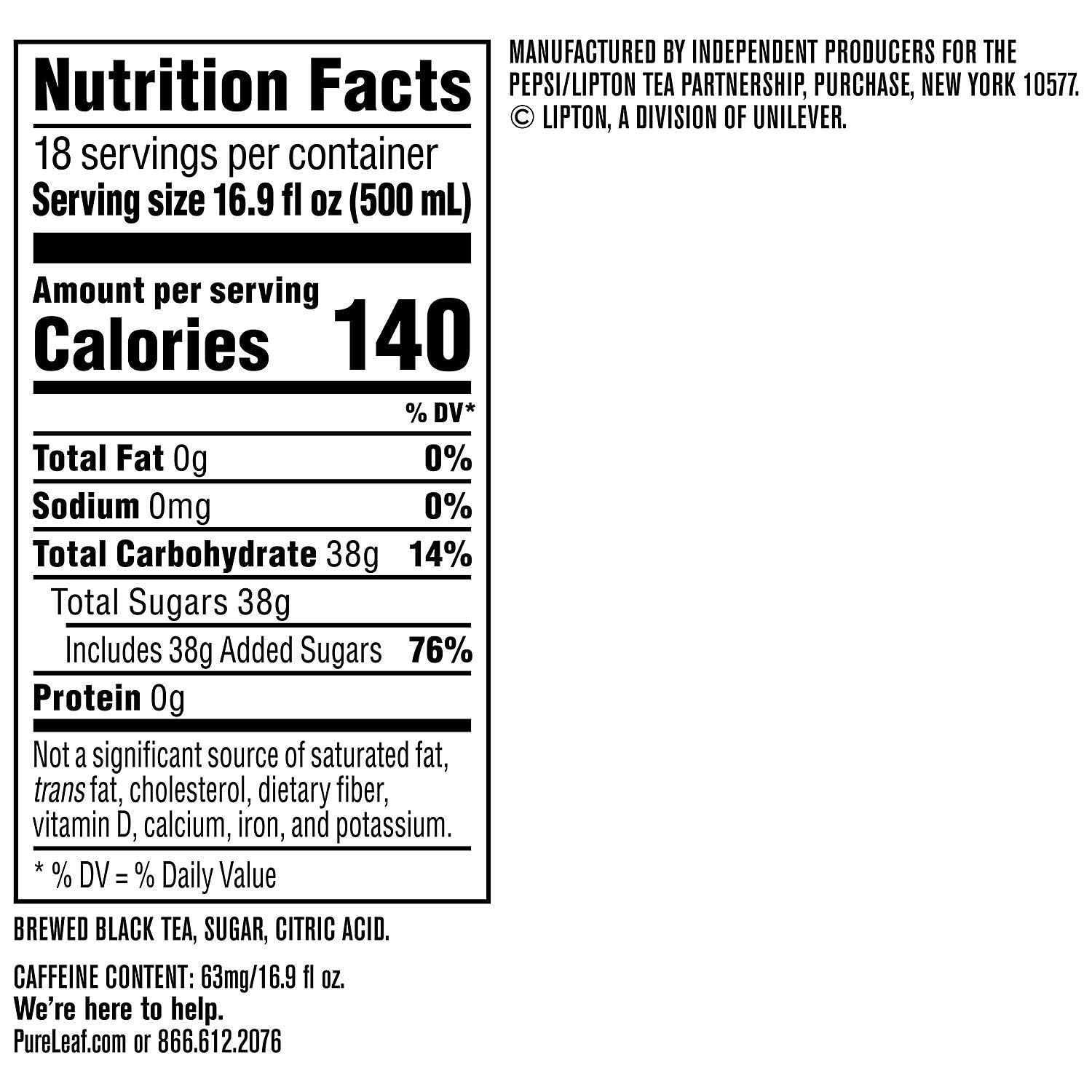 Sweet Iced Tea 16.9oz 18pk k7