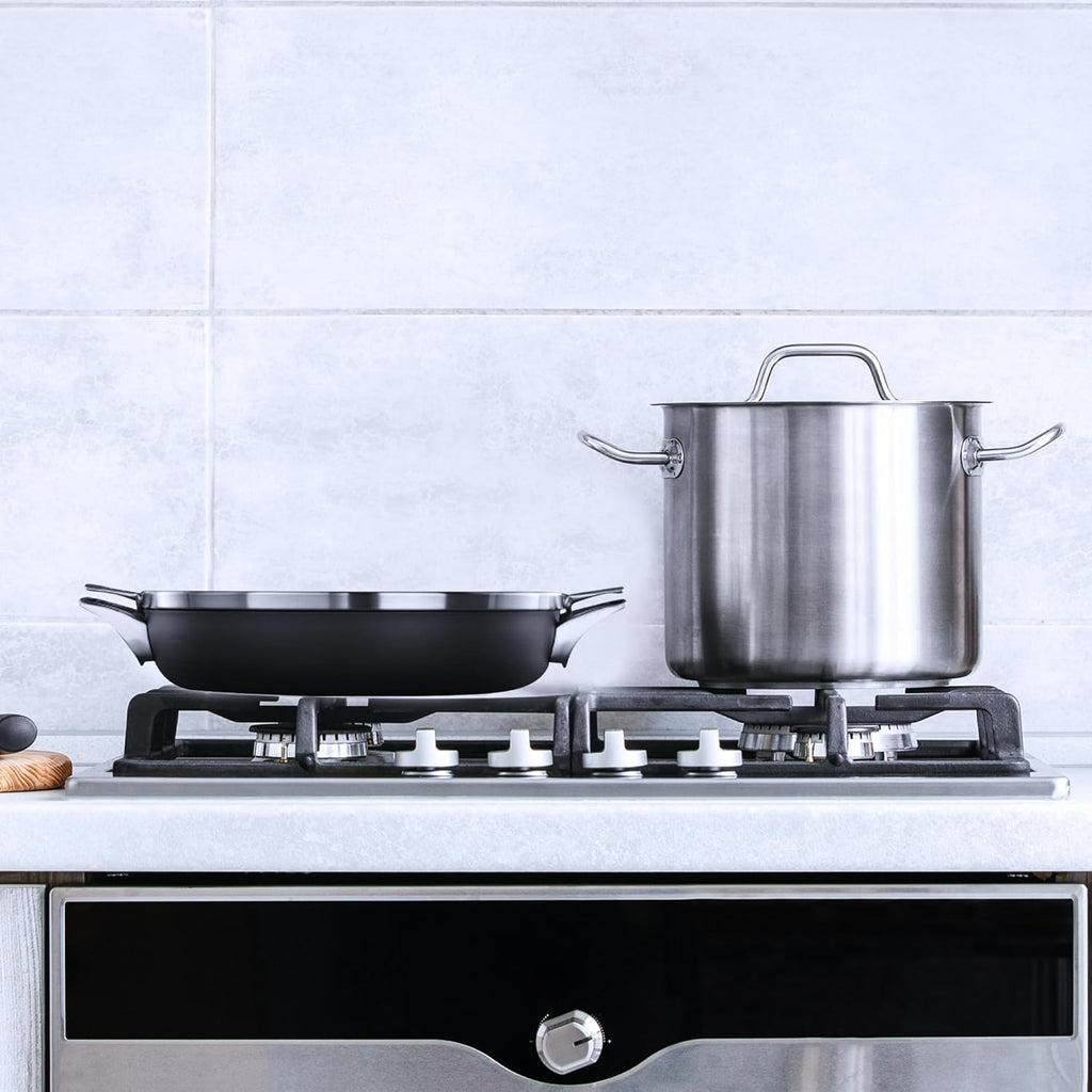 Hard Anodized Nonstick Pan with Lid 12 Inch a7
